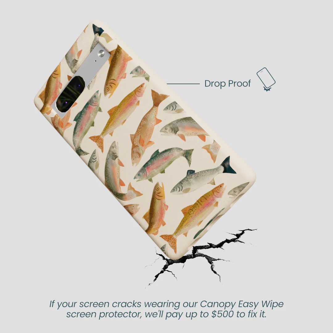 Seashell Rainbow Trout Google Pixel 7a Case - Image 5