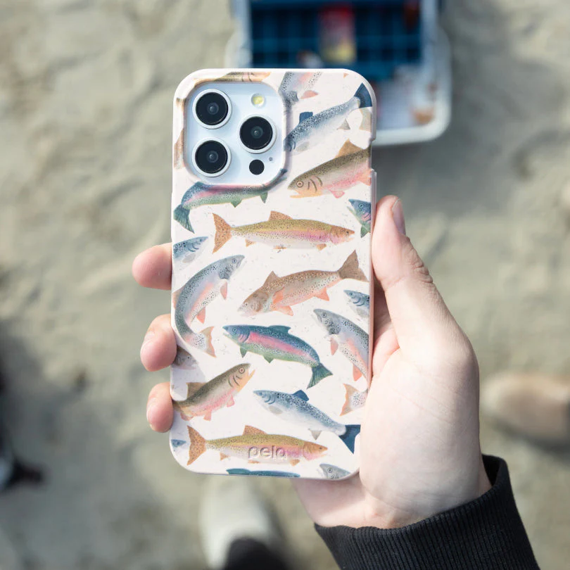 Seashell Rainbow Trout iPhone 13 Case - Image 2