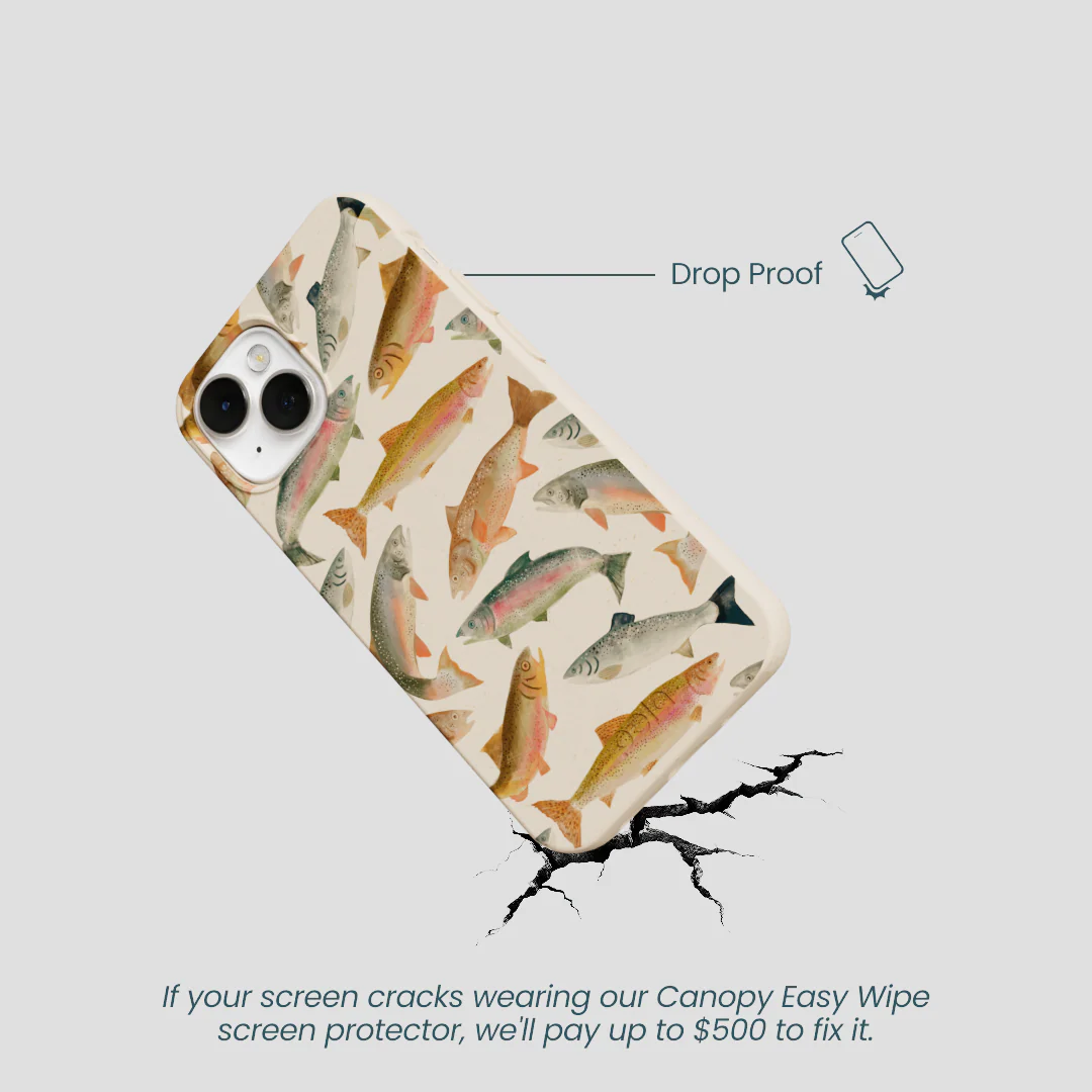Seashell Rainbow Trout iPhone 13 Mini Case - Image 5