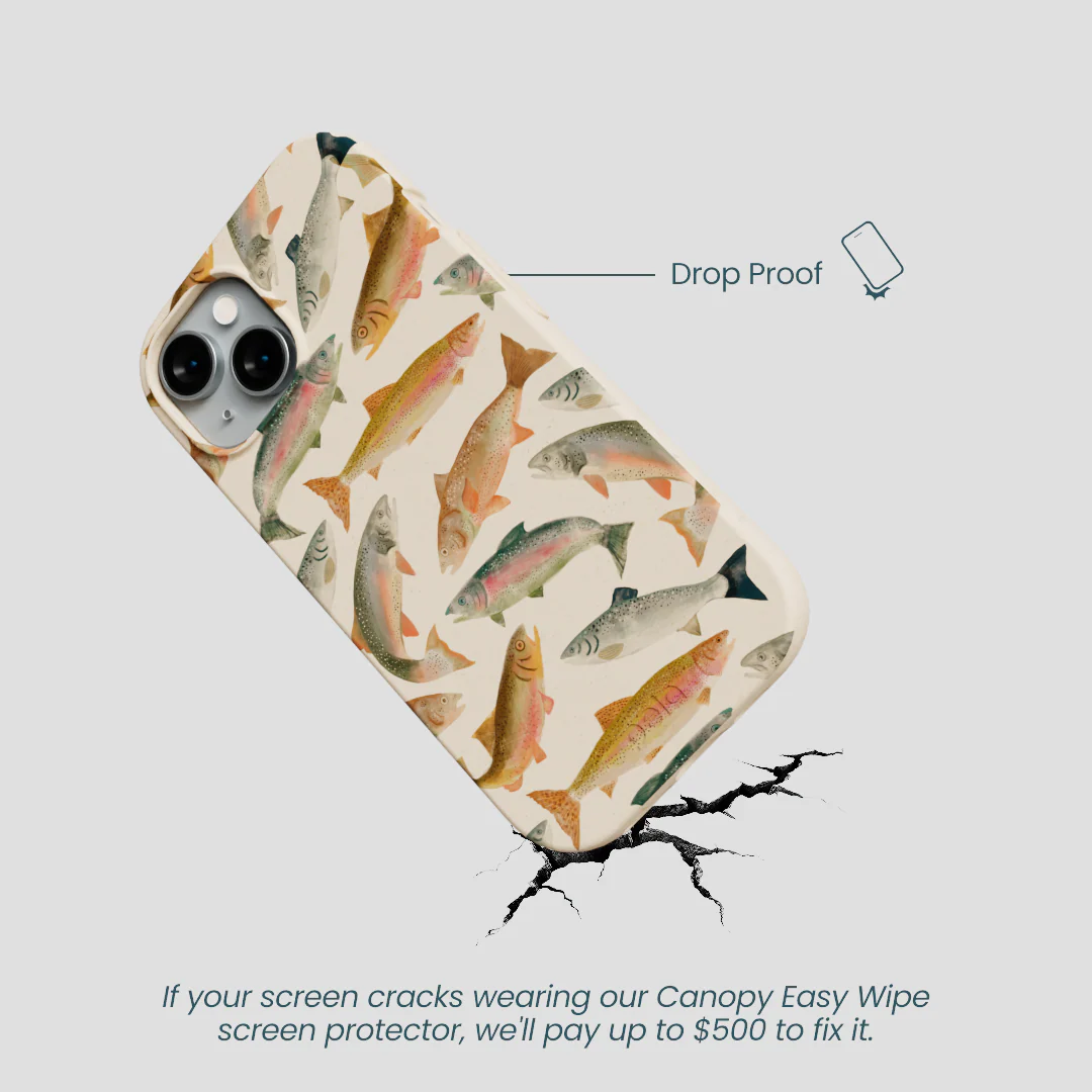 Seashell Rainbow Trout iPhone 14 Case - Image 5