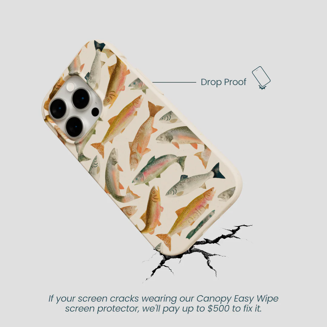 Seashell Rainbow Trout iPhone 14 Pro Case - Image 5