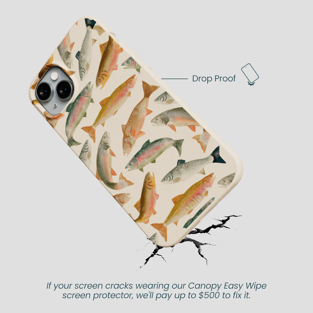Seashell Rainbow Trout iPhone 15 Plus Case - Image 5