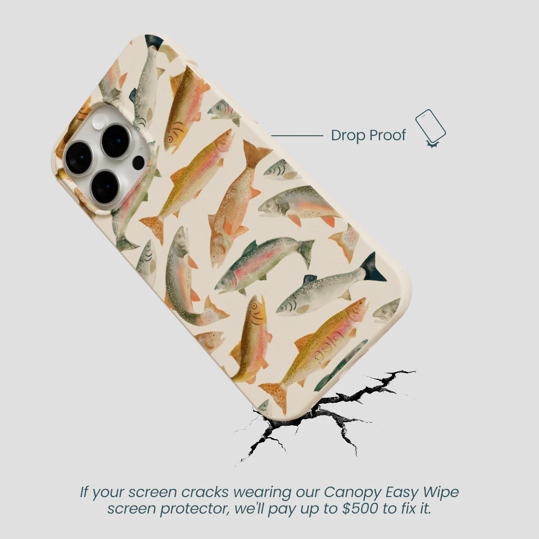 Seashell Rainbow Trout iPhone 15 Pro Max Case - Image 5
