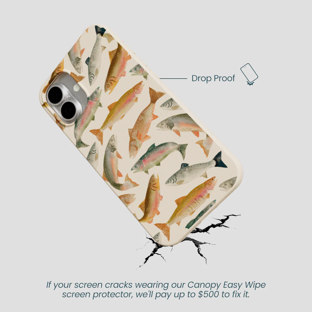 Seashell Rainbow Trout iPhone 16 Plus Case - Image 5