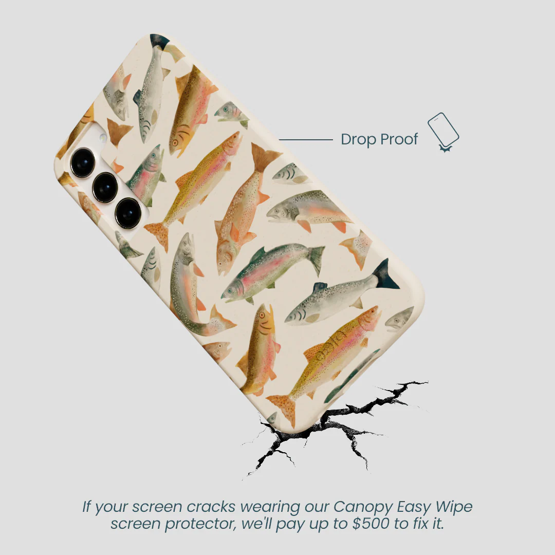 Seashell Rainbow Trout Samsung Galaxy S24+(Plus) Case - Image 5