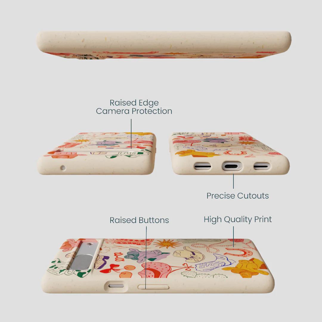 Seashell Retro Rodeo Google Pixel 7 Case - Image 3