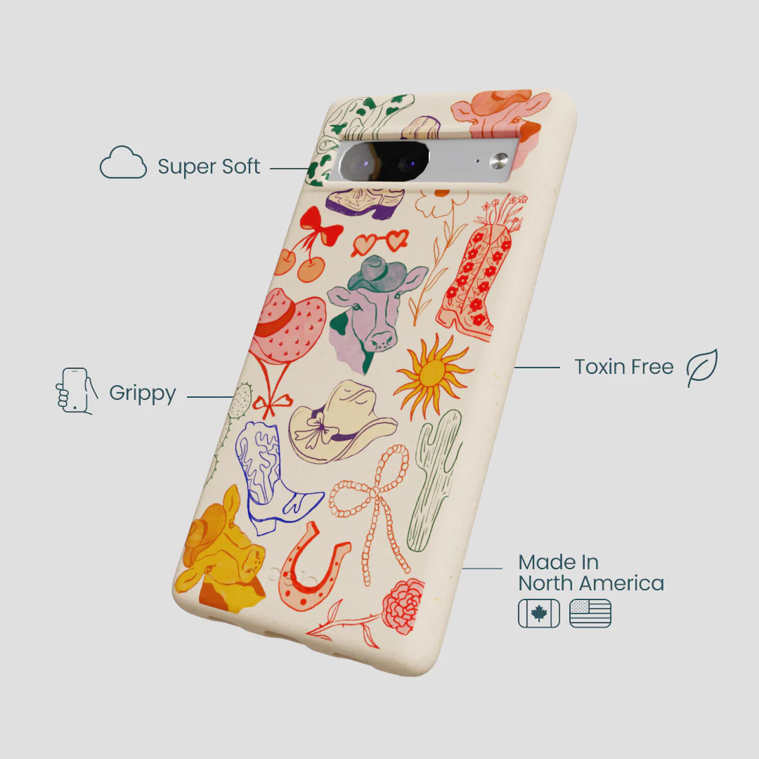 Seashell Retro Rodeo Google Pixel 7 Case - Image 4