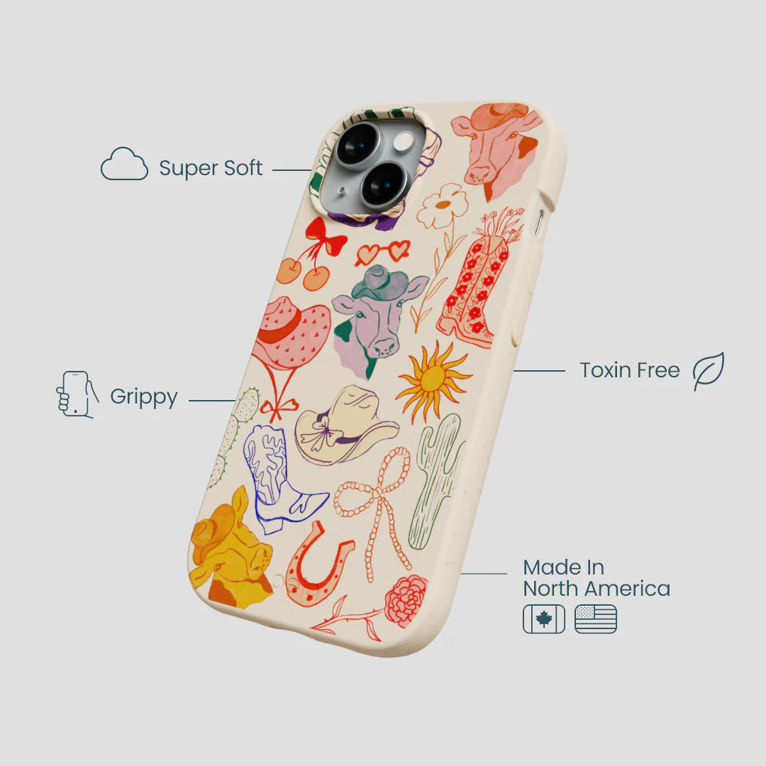 Seashell Retro Rodeo iPhone 15 Case - Image 4