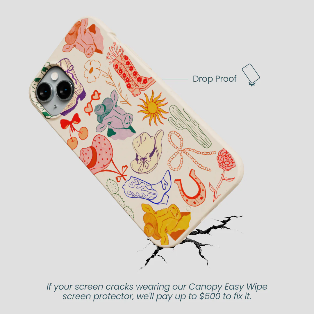 Seashell Retro Rodeo iPhone 15 Plus Case - Image 5