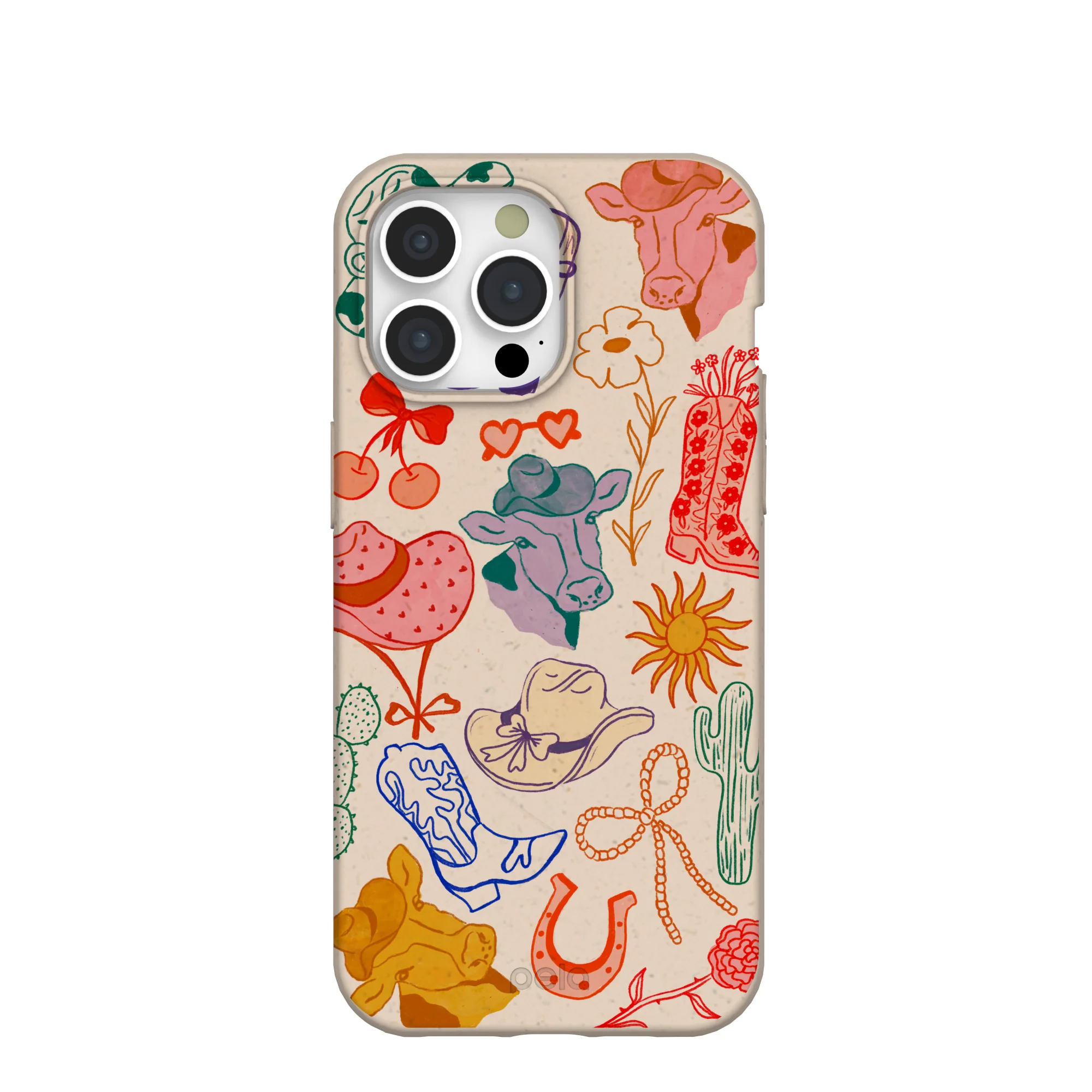 Seashell Retro Rodeo iPhone 15 Pro Max Case