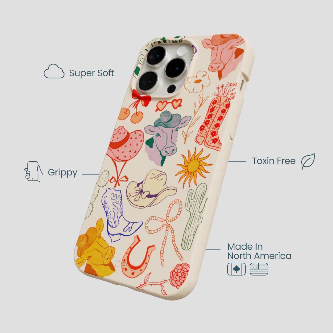 Seashell Retro Rodeo iPhone 15 Pro Max Case - Image 4