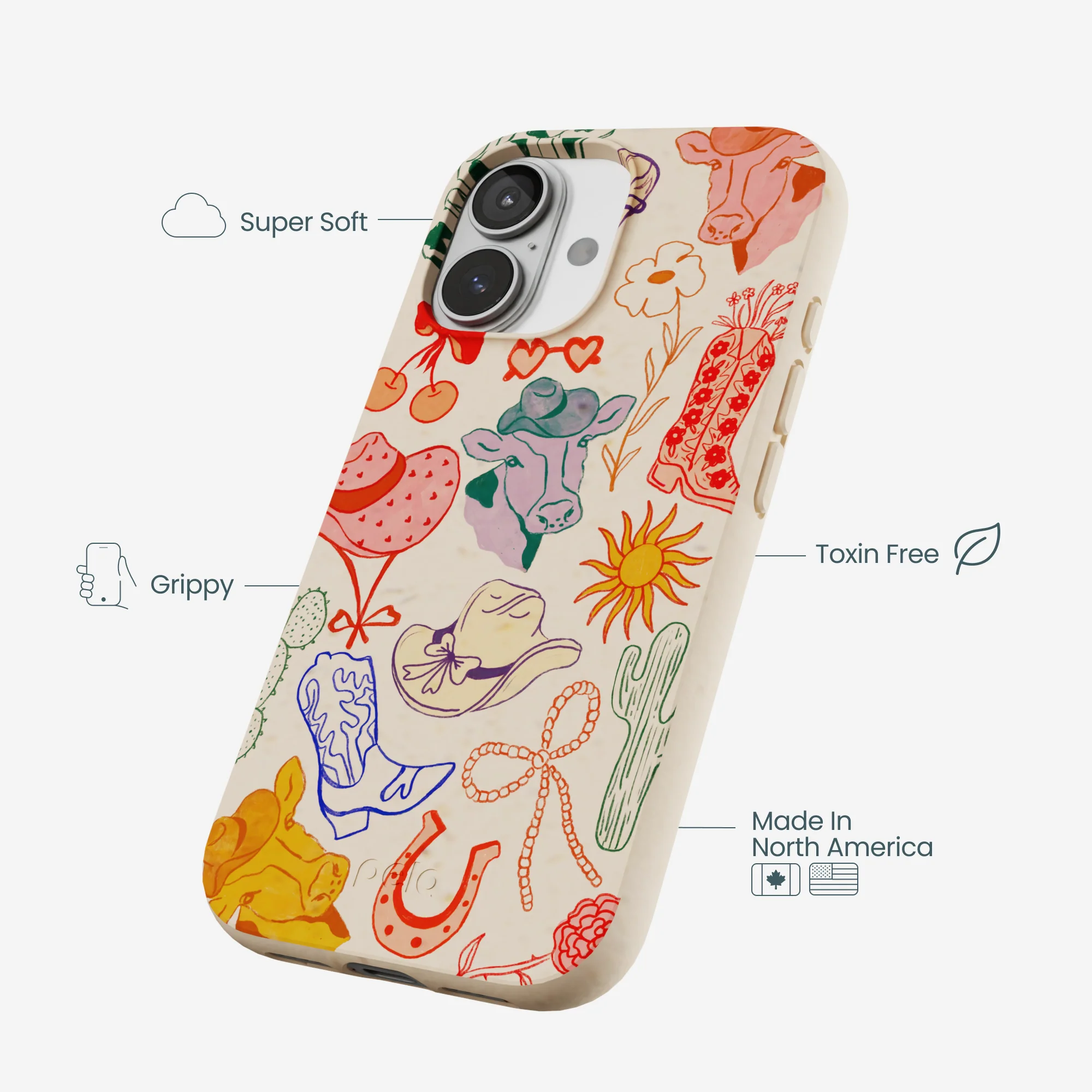 Seashell Retro Rodeo iPhone 17 Case - Image 4