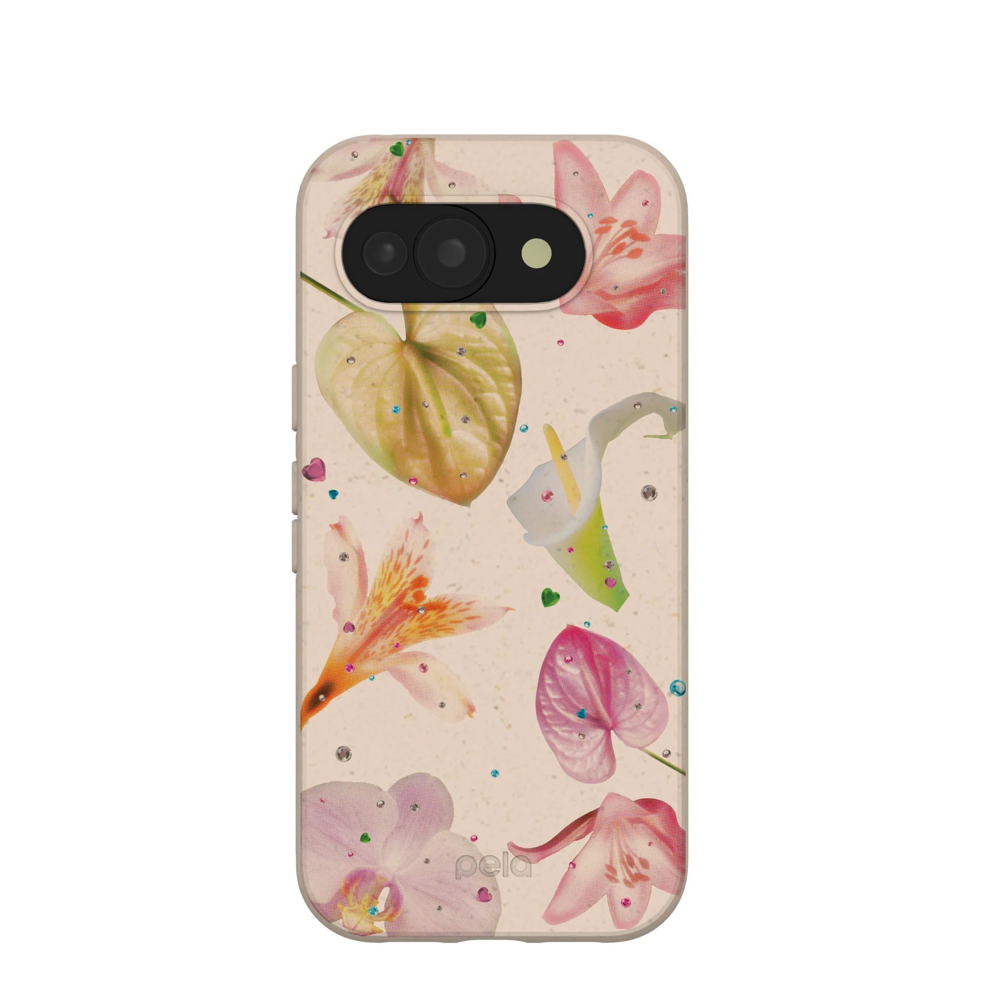 Seashell Rhinestone Bouquet Google Pixel 10a Case