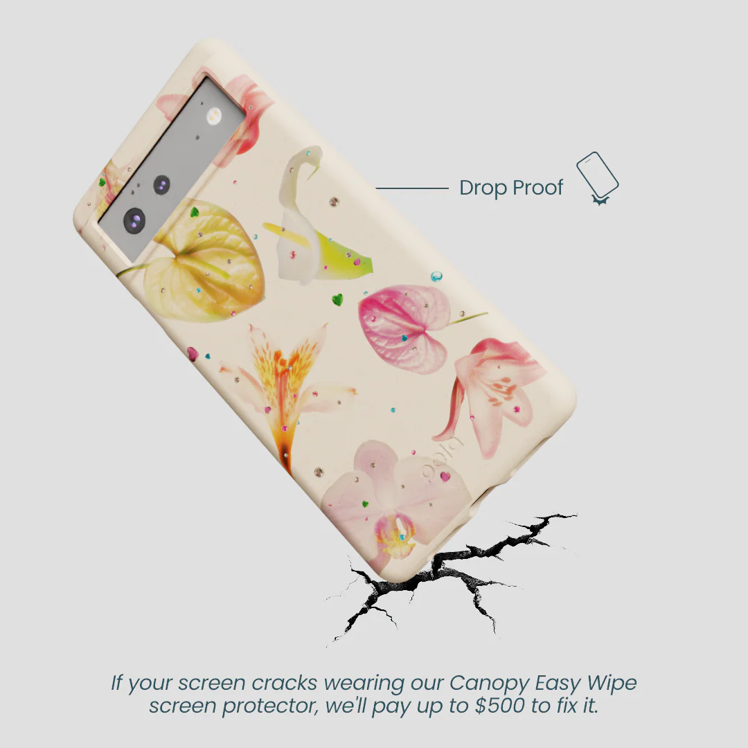 Seashell Rhinestone Bouquet Google Pixel 6 Case - Image 4