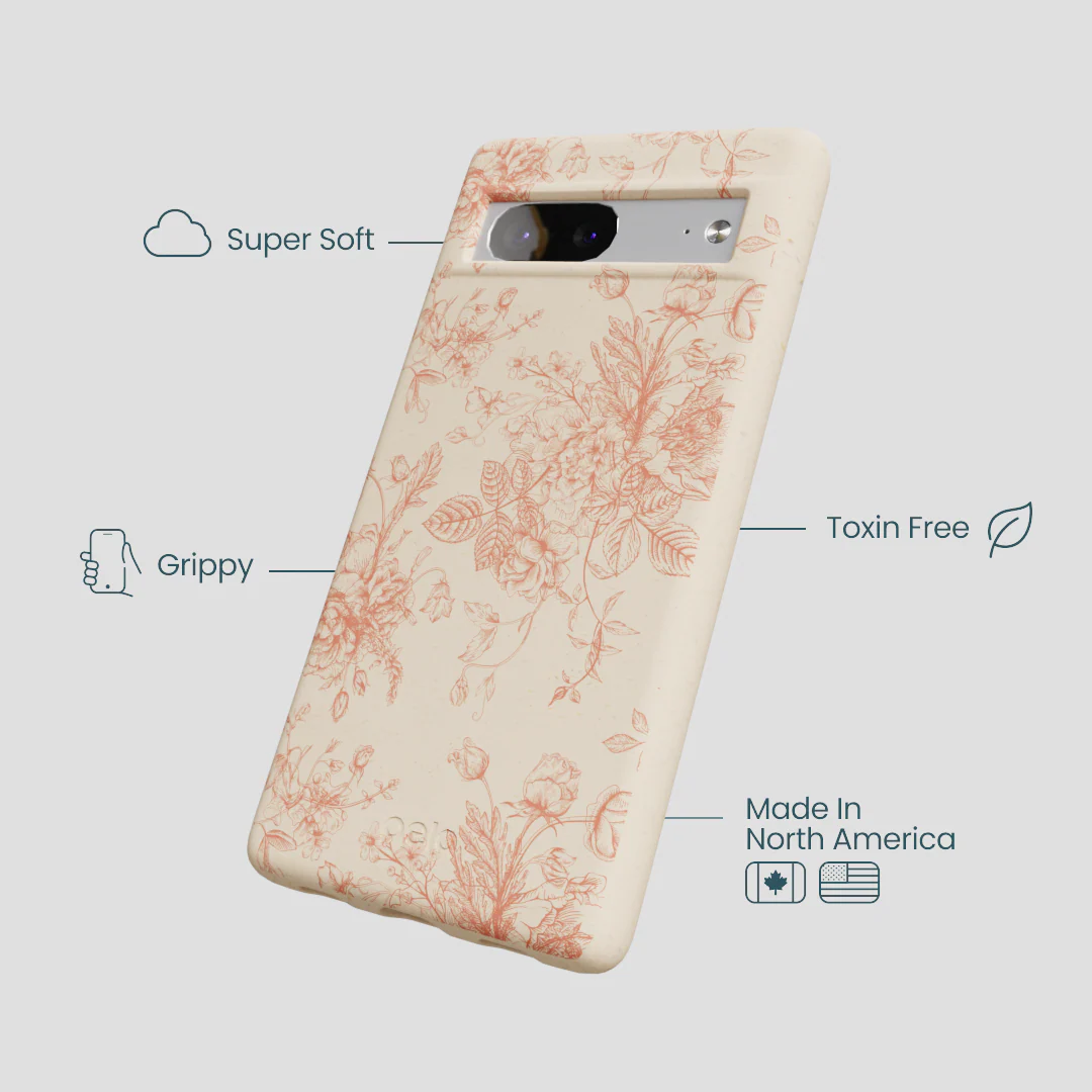 Seashell Rococo Bouquets Google Pixel 7a Case - Image 4