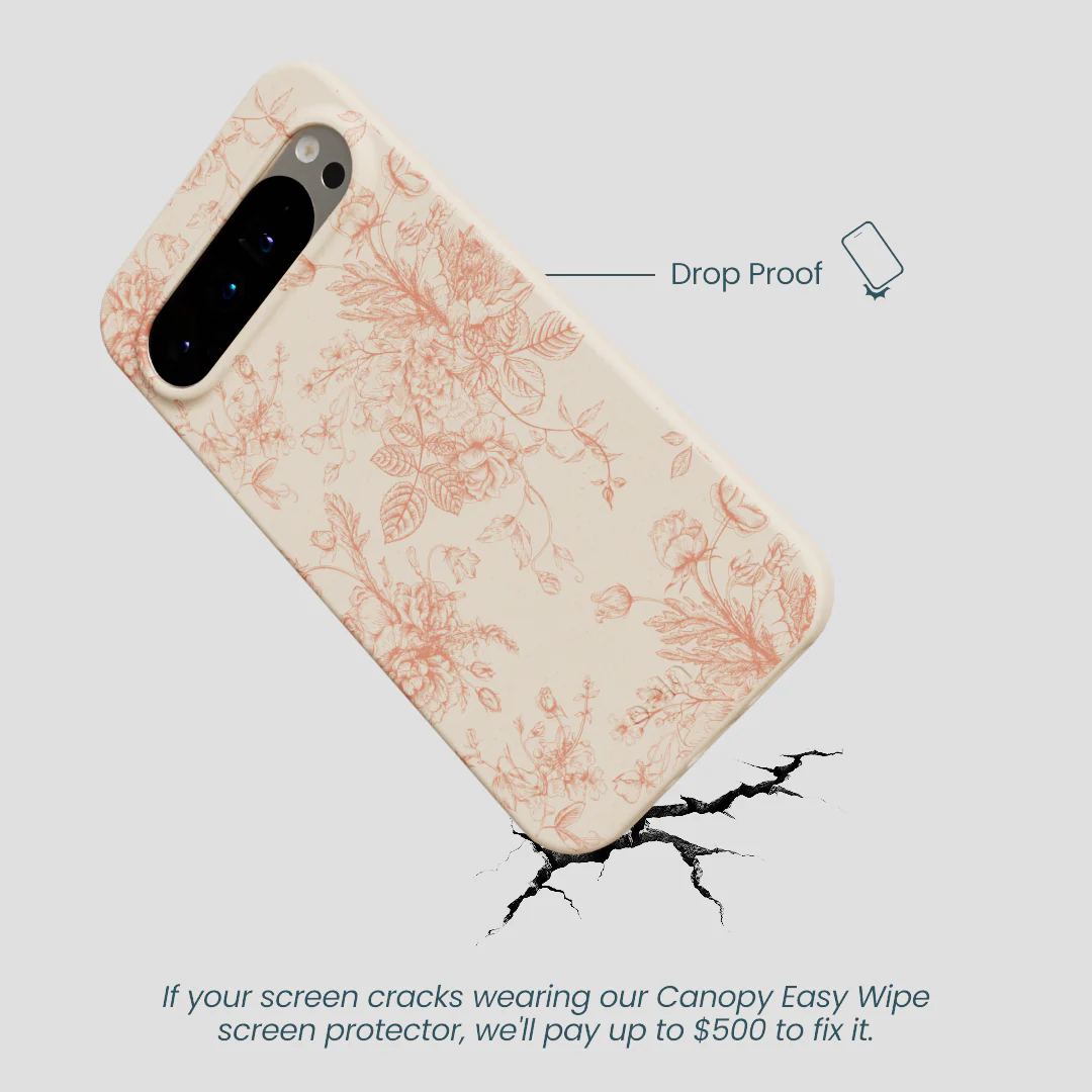 Seashell Rococo Bouquets Google Pixel 9 Pro XL Case - Image 5