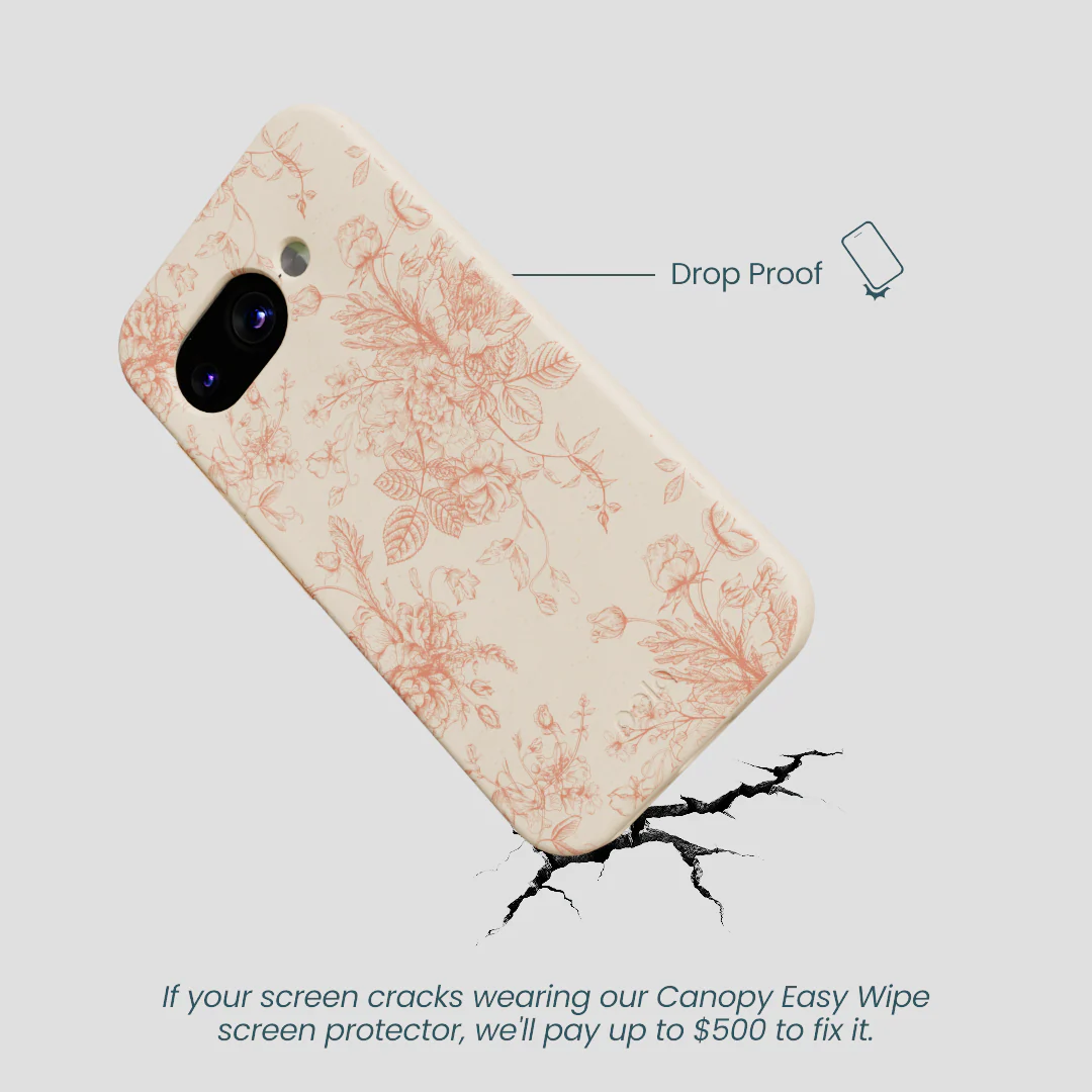Seashell Rococo Bouquets Google Pixel 9a Case - Image 5