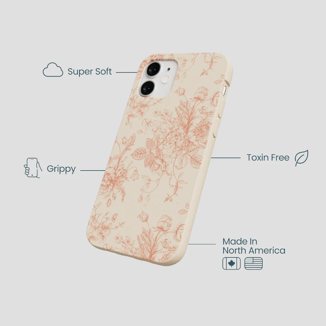 Seashell Rococo Bouquets iPhone 12 Mini Case - Image 4