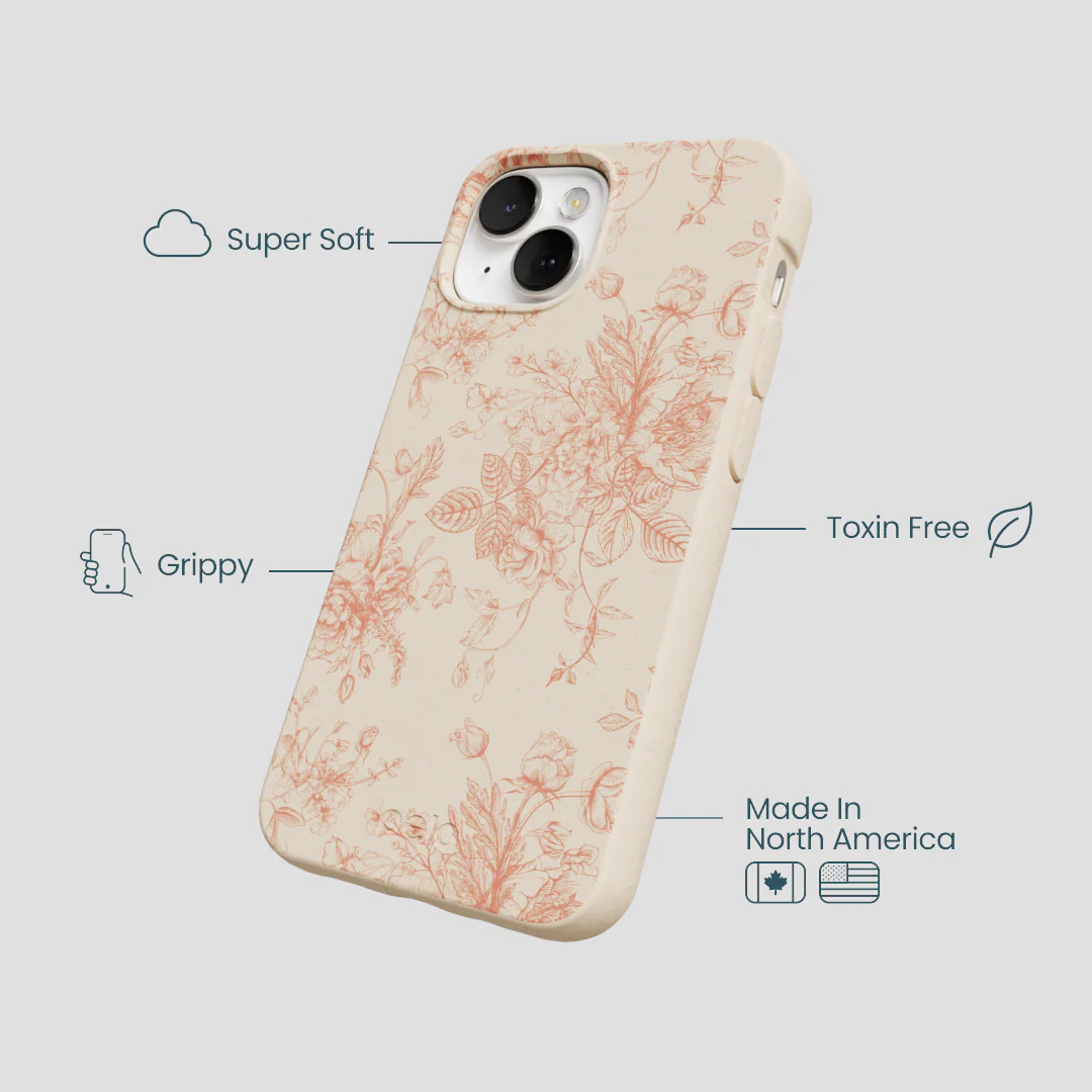 Seashell Rococo Bouquets iPhone 13 Case - Image 4