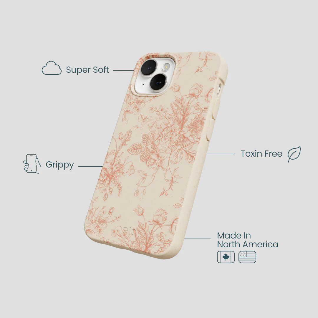Seashell Rococo Bouquets iPhone 13 Mini Case - Image 4