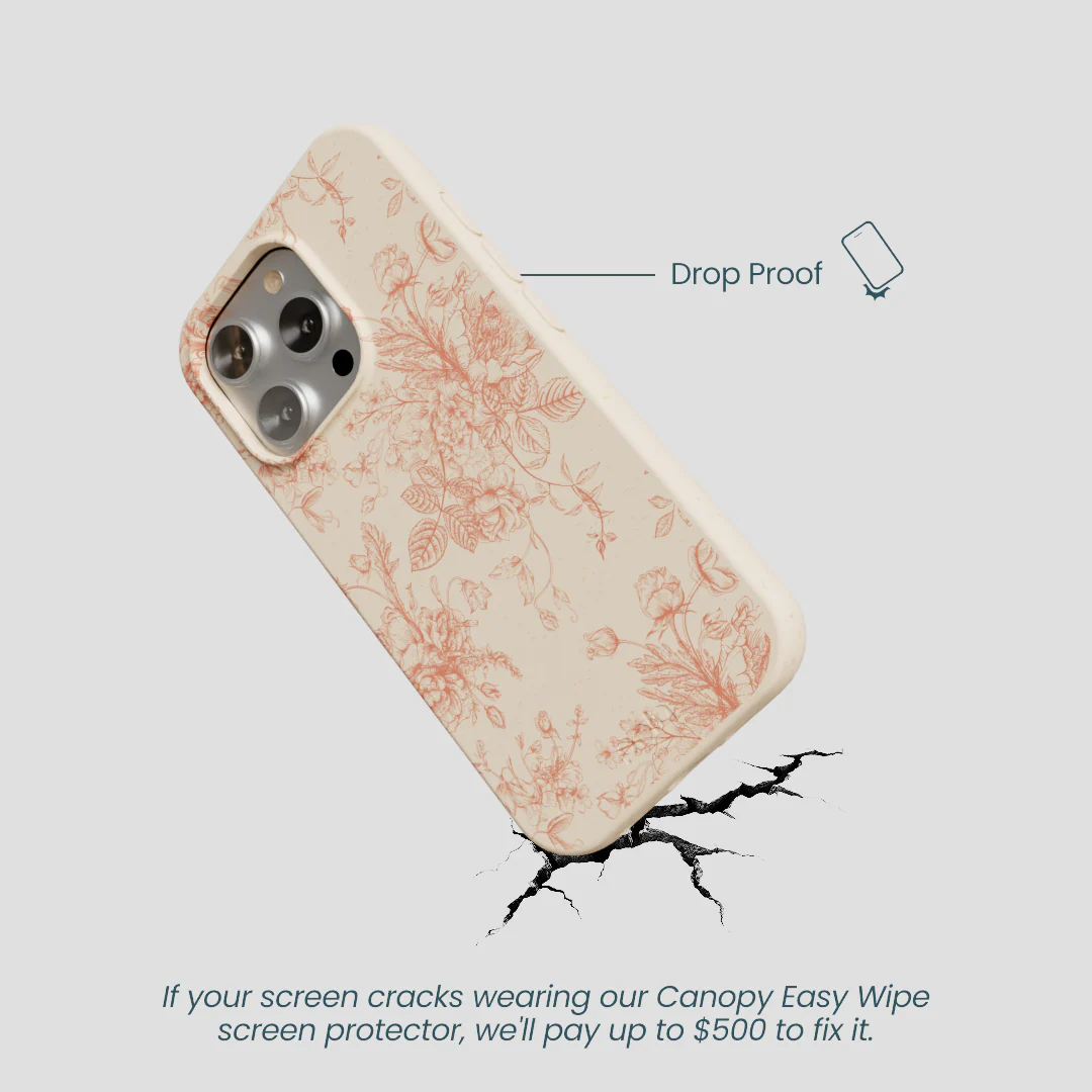 Seashell Rococo Bouquets iPhone 16 Pro Case - Image 5