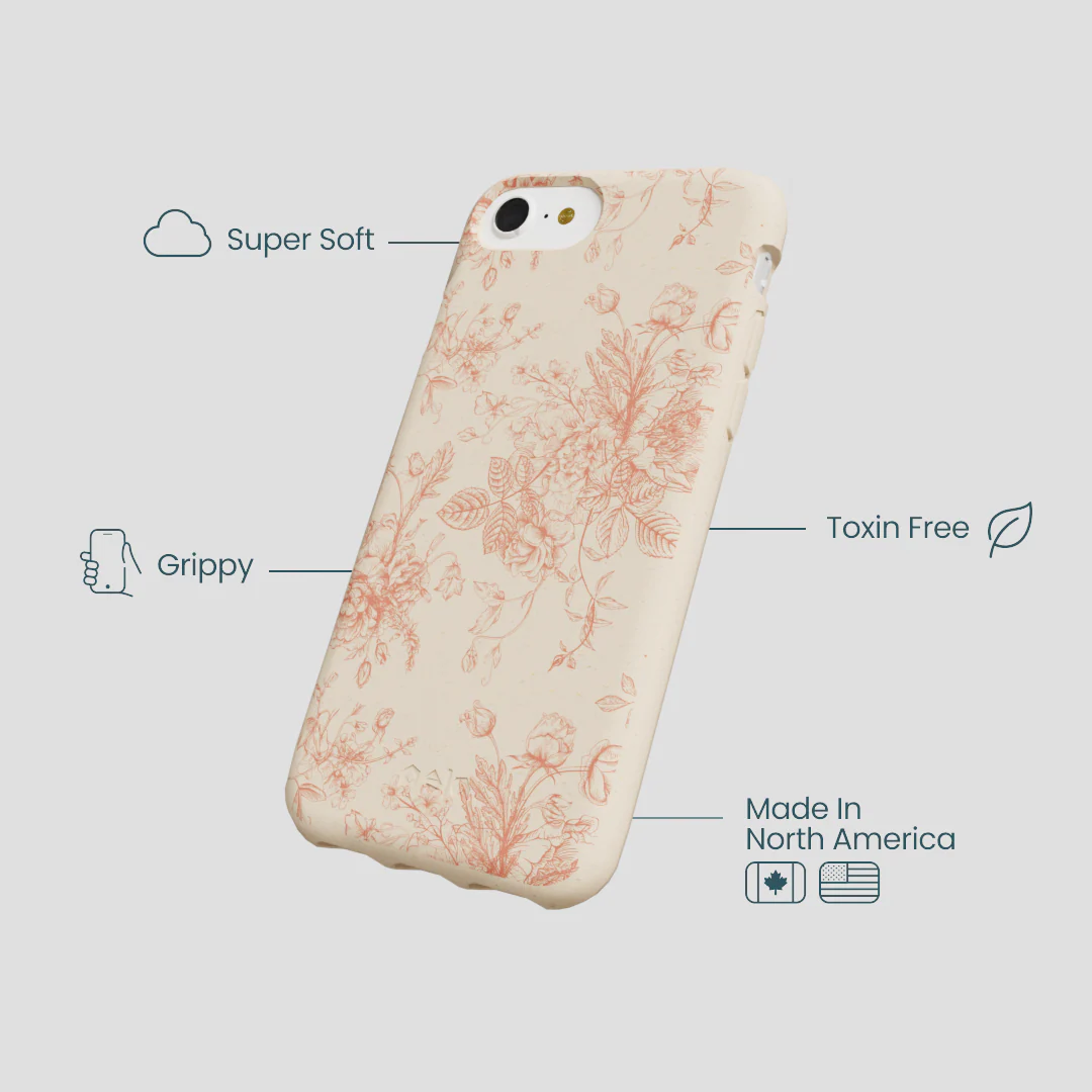 Seashell Rococo Bouquets iPhone 6/6s/7/8/SE Case - Image 4