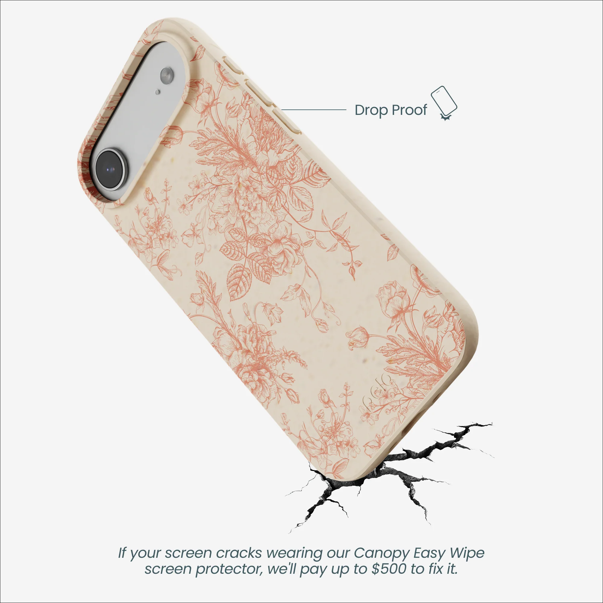 Seashell Rococo Bouquets iPhone Air Case - Image 5
