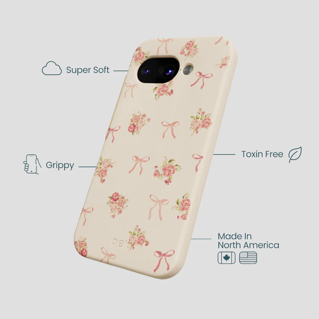 Seashell Roses and Bows Google Pixel 9a Case - Image 4