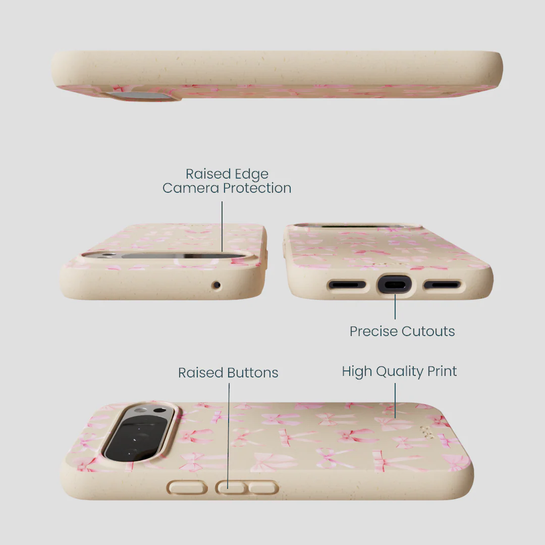 Seashell Rosy Bows Google Pixel 10 Pro XL Case - Image 3