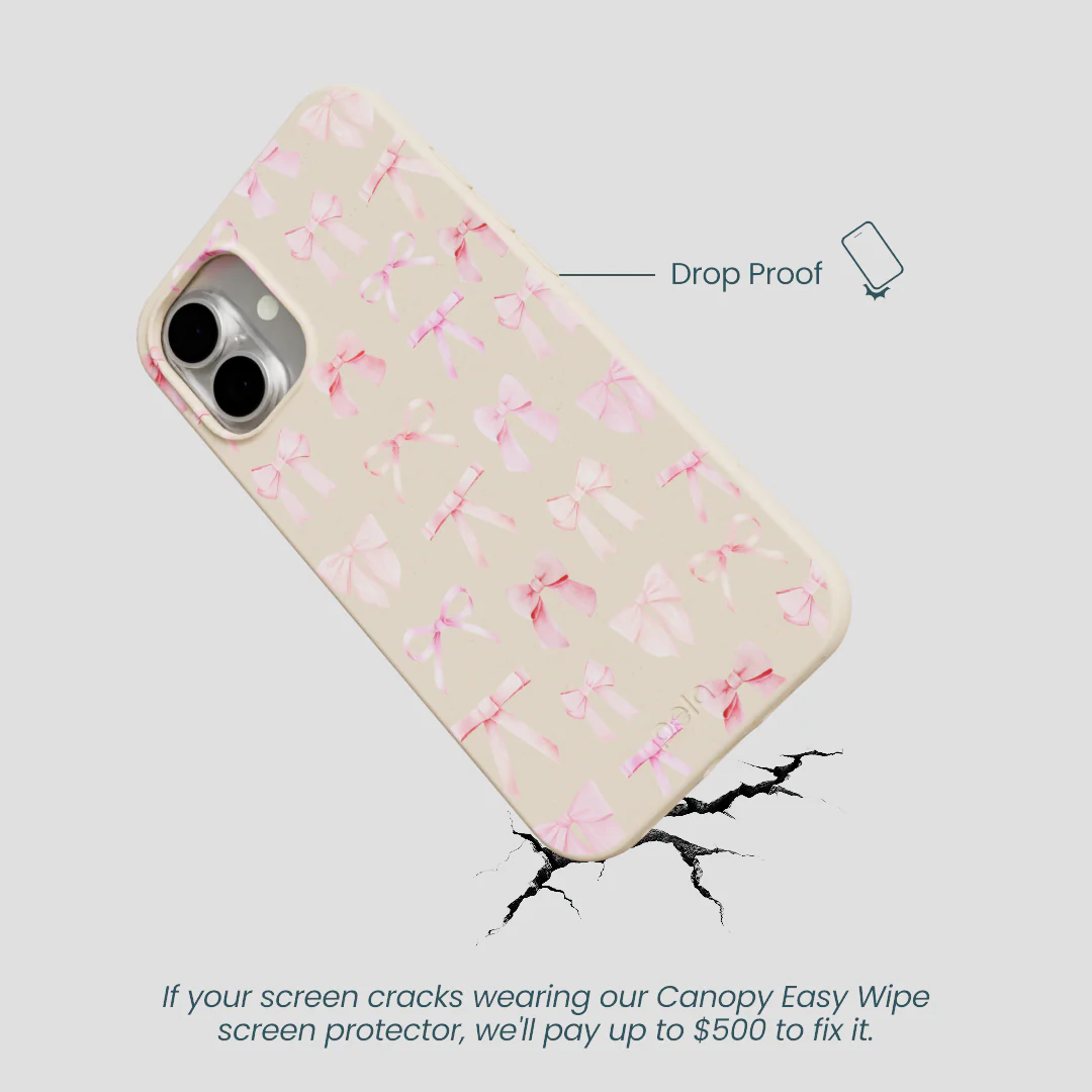 Seashell Rosy Bows iPhone 16 Plus Case - Image 5
