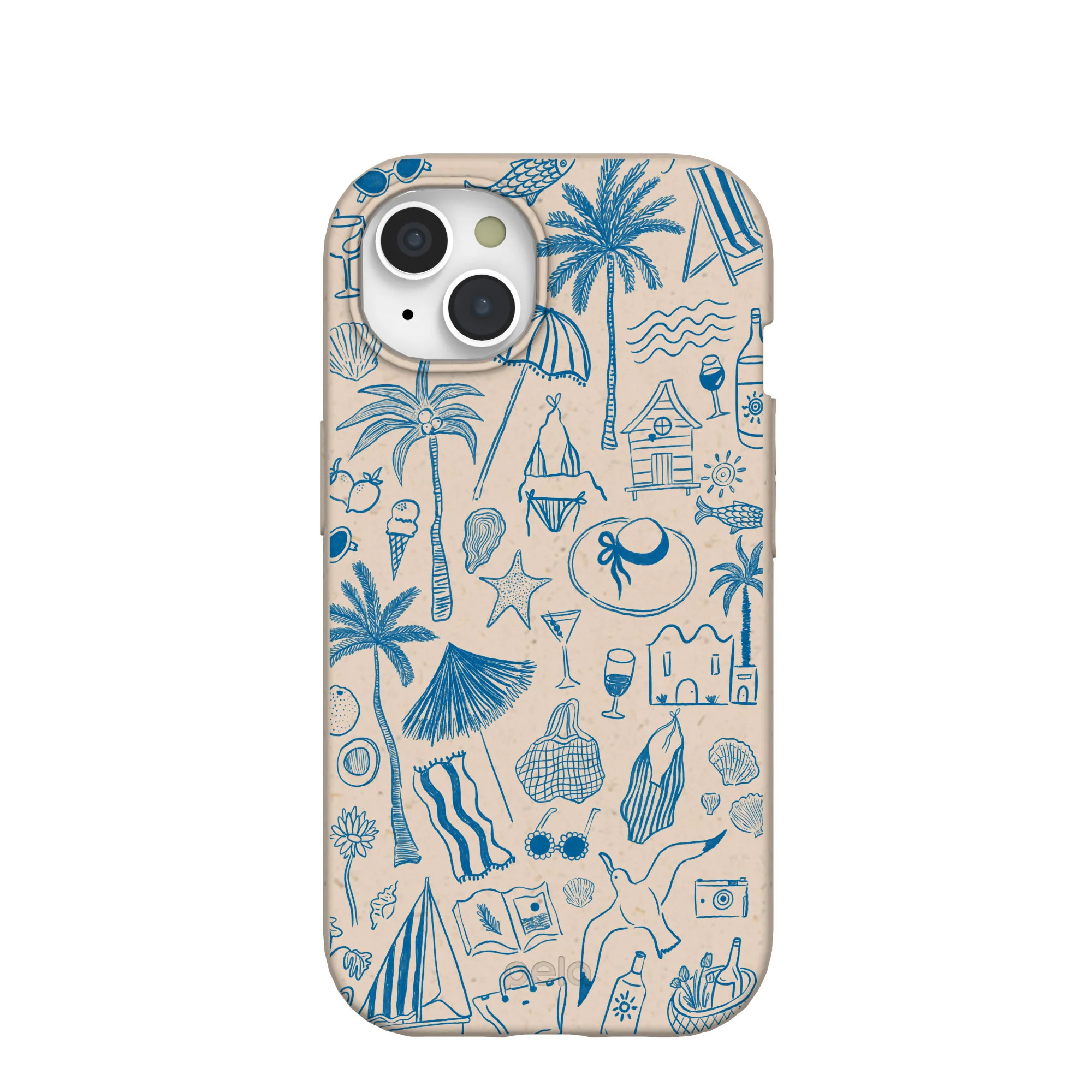 Seashell Salted Ink iPhone 15 Case