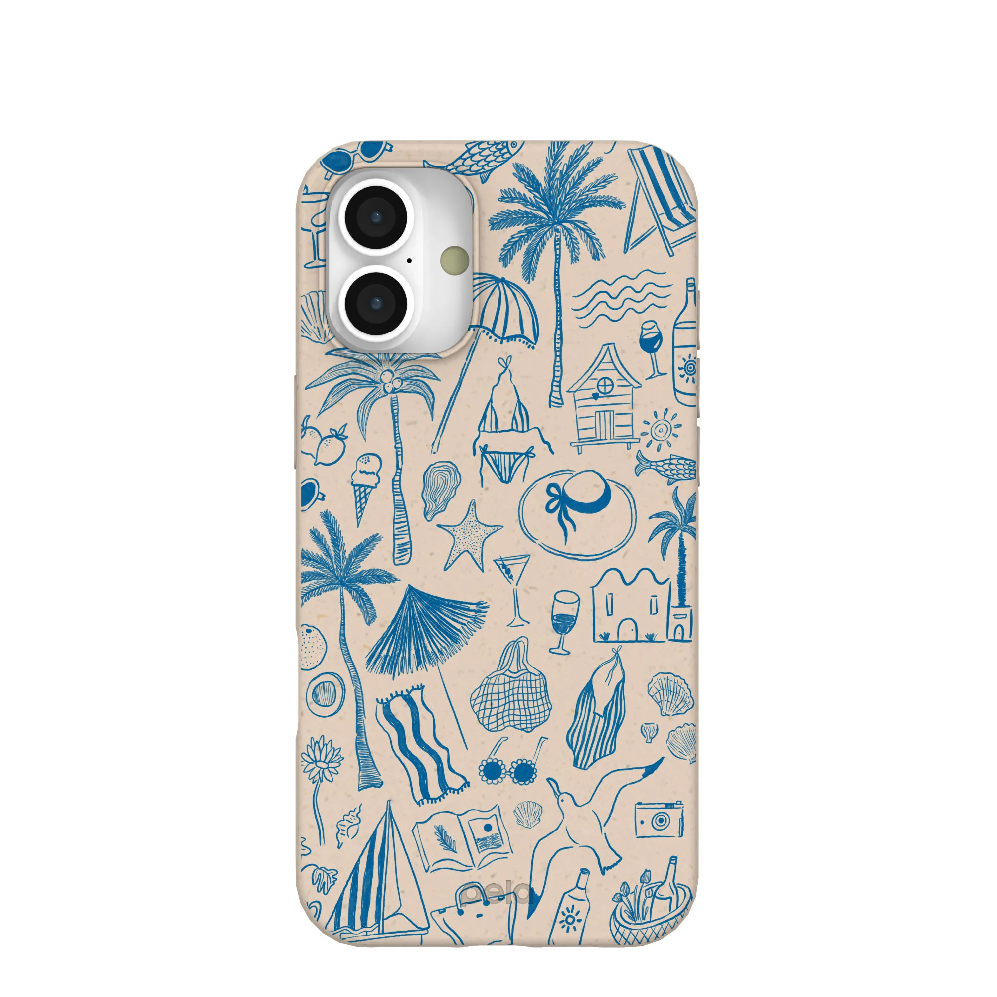 Seashell Salted Ink iPhone 16 Plus Case
