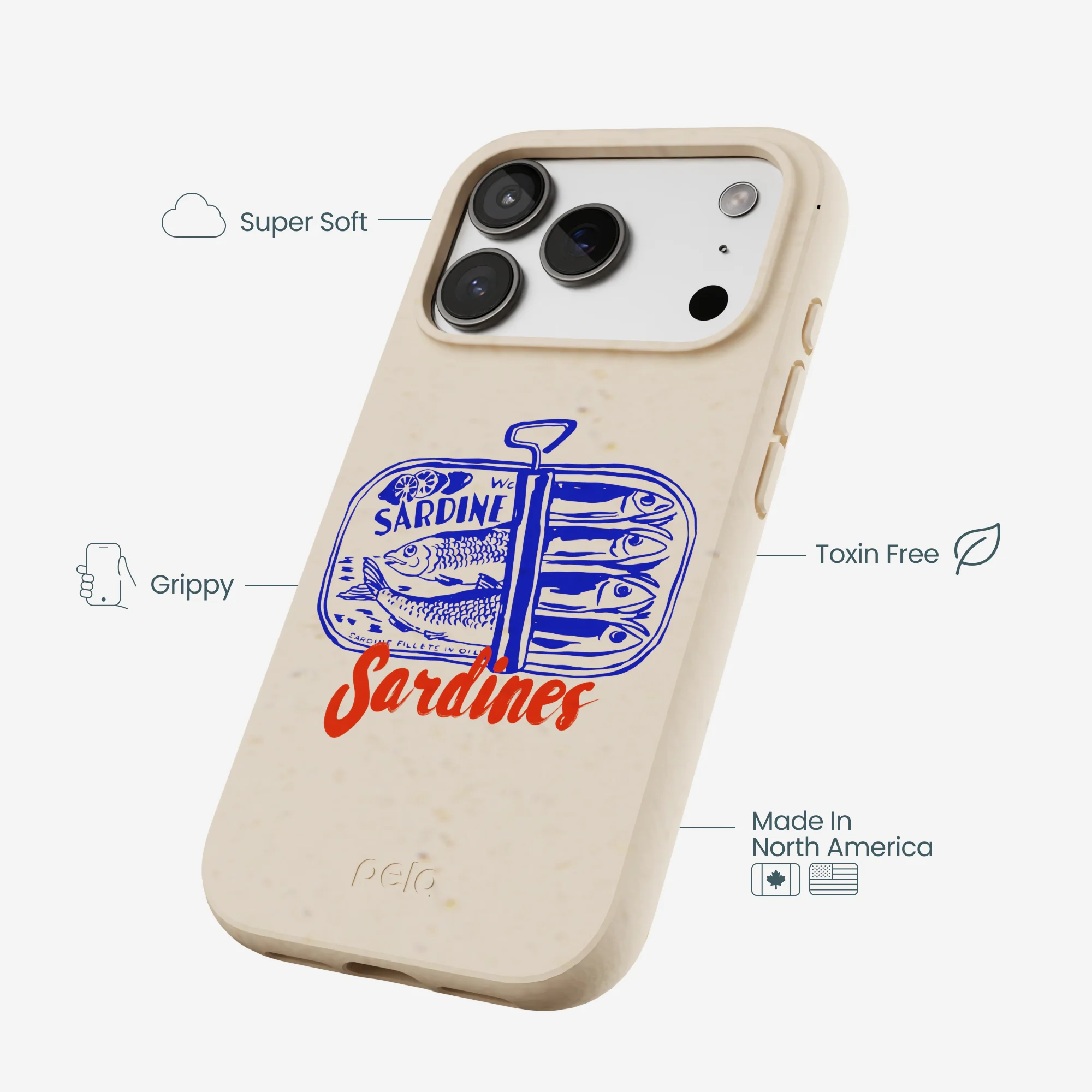 Seashell Sardines iPhone 17 Pro Case - Image 4