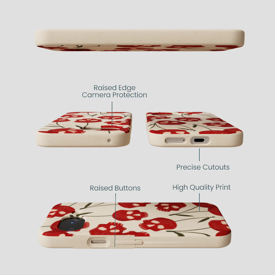 Seashell Scary Cherry Google Pixel 9a Case - Image 2