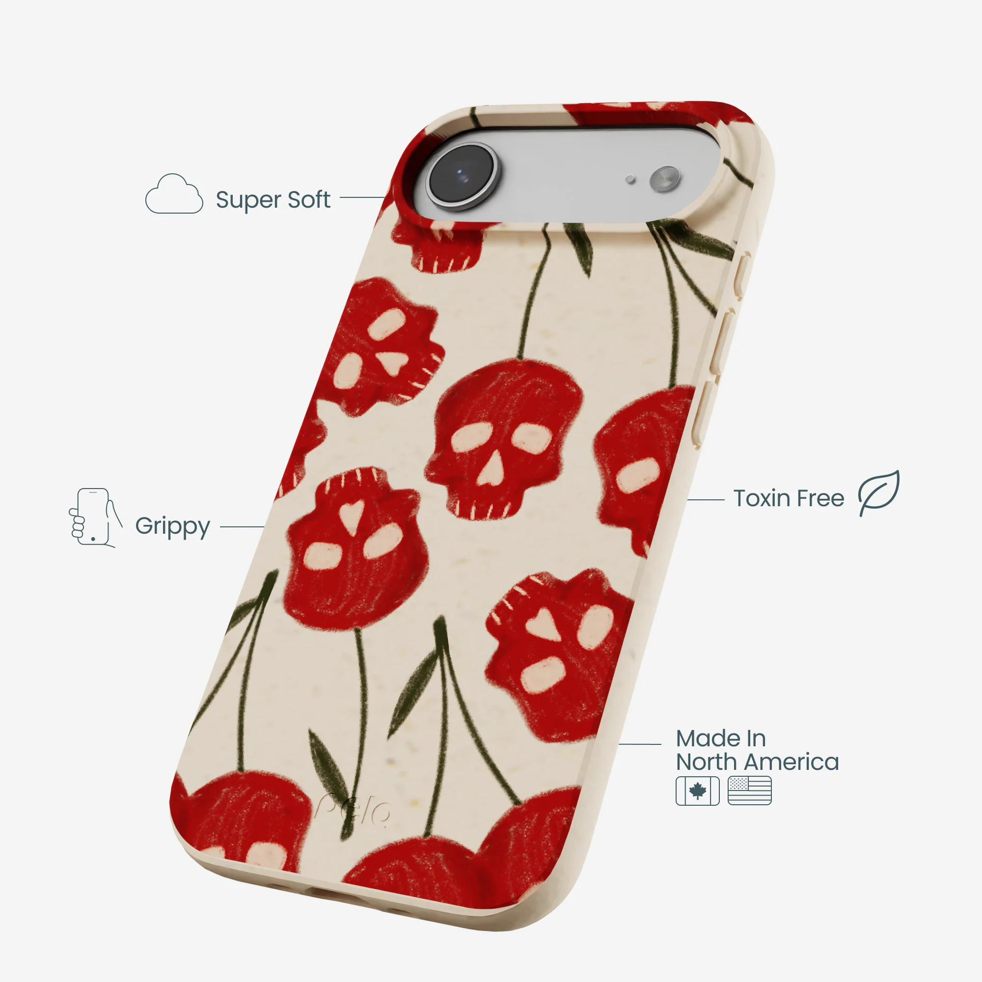 Seashell Scary Cherry iPhone Air Case - Image 3
