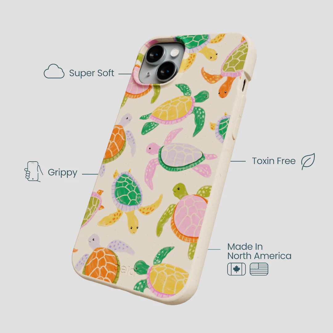 Seashell Sea Turtle Party iPhone 15 Plus Case - Image 4