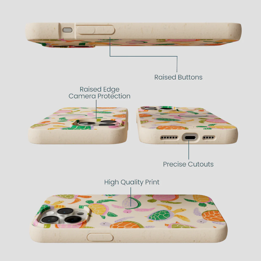 Seashell Sea Turtle Party iPhone 15 Pro Max Case - Image 3