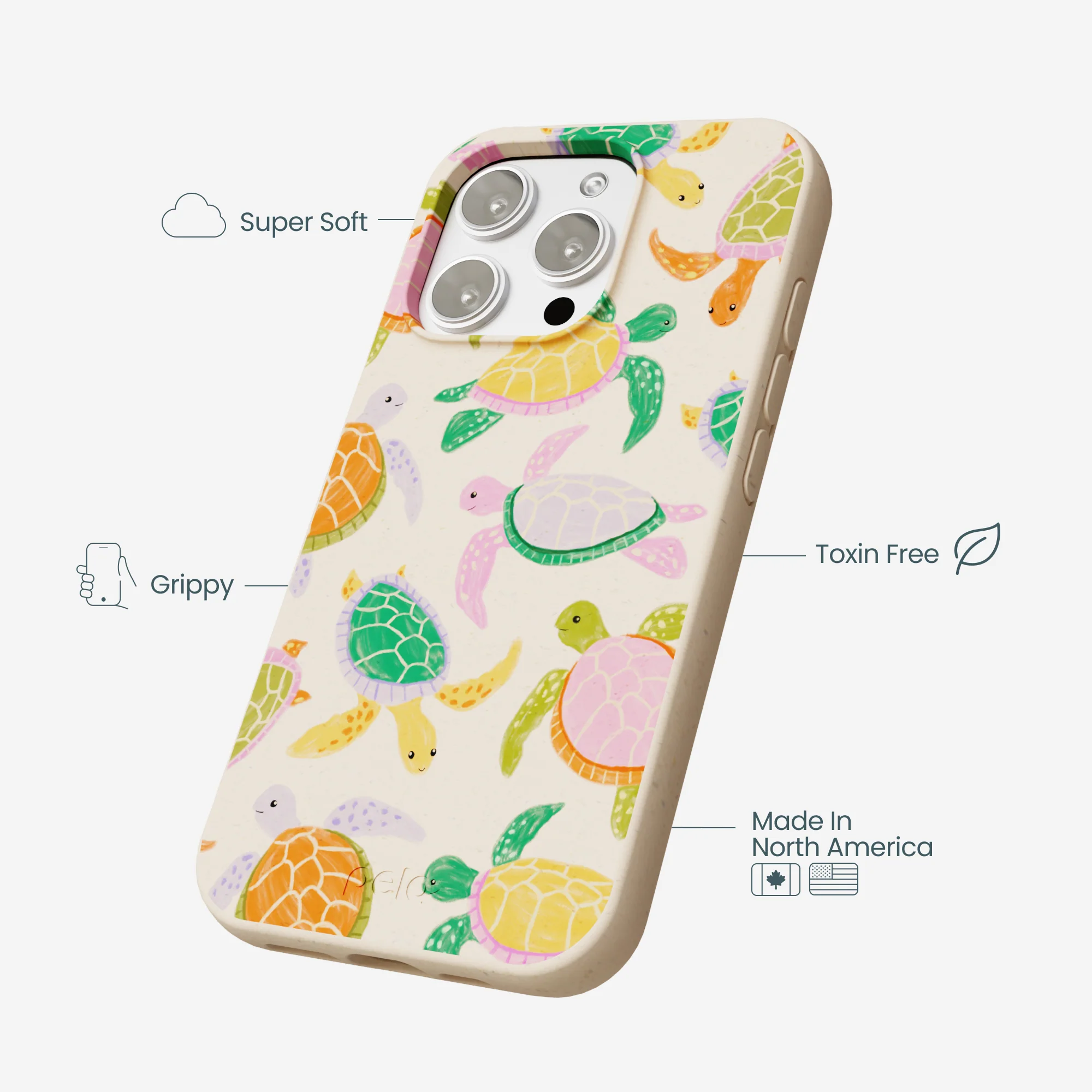 Seashell Sea Turtle Party iPhone 16 Pro Max Case - Image 4