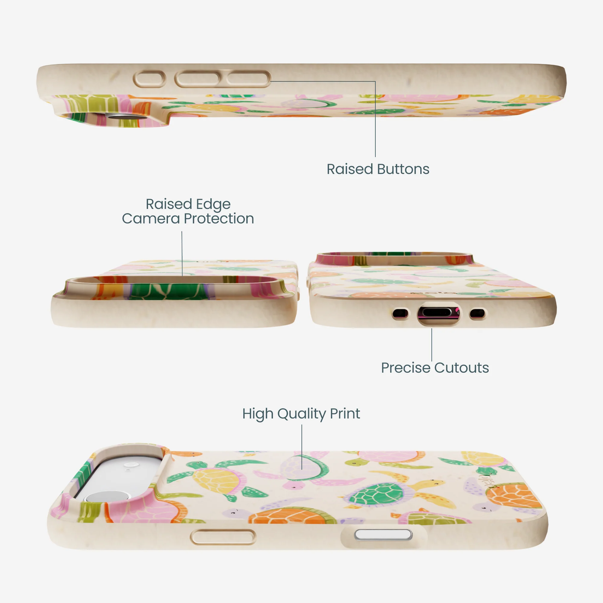 Seashell Sea Turtle Party iPhone Air Case - Image 3