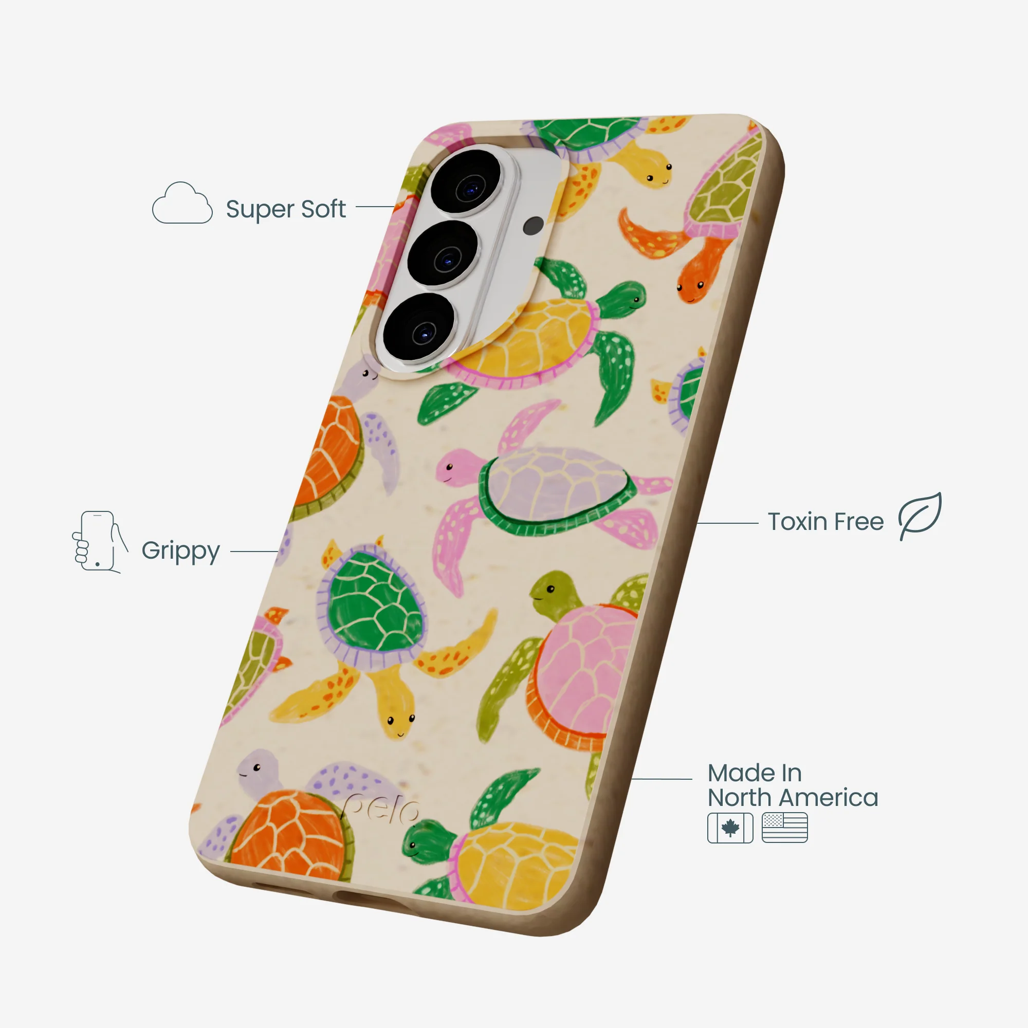 Seashell Sea Turtle Party Samsung Galaxy S26 Case - Image 4