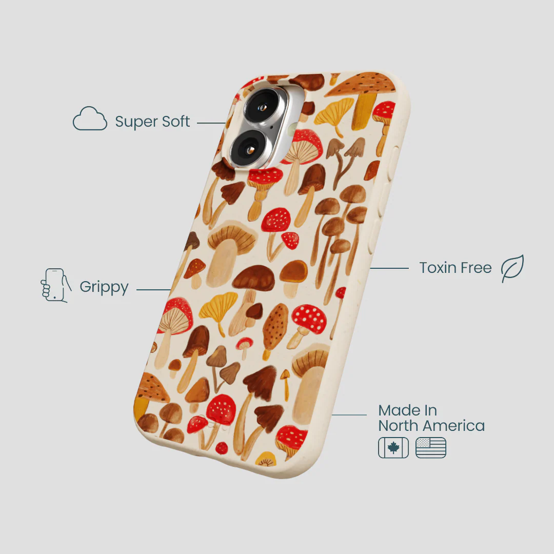 Seashell Shroomy Days iPhone 16 Case - Image 4