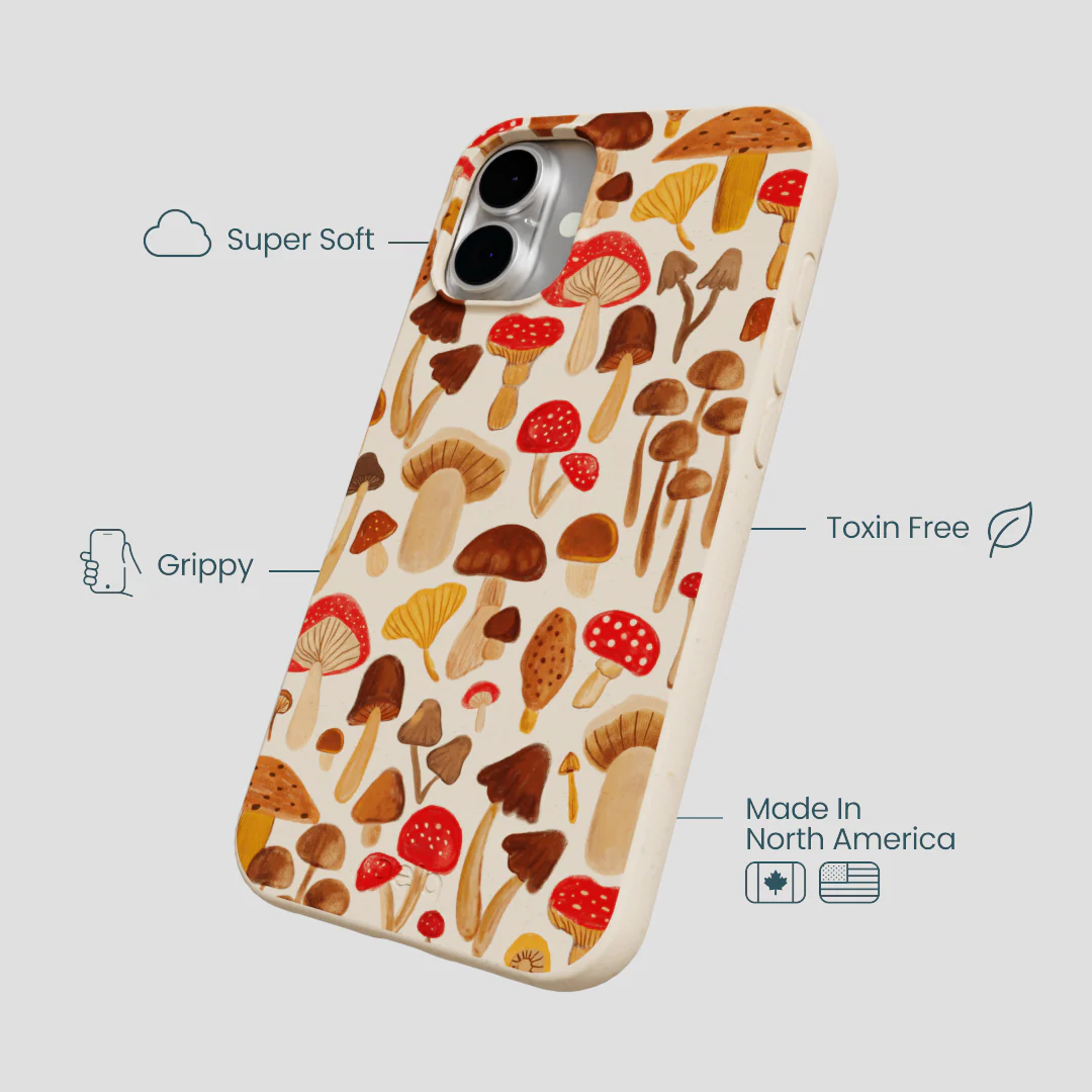 Seashell Shroomy Days iPhone 16 Plus Case - Image 4