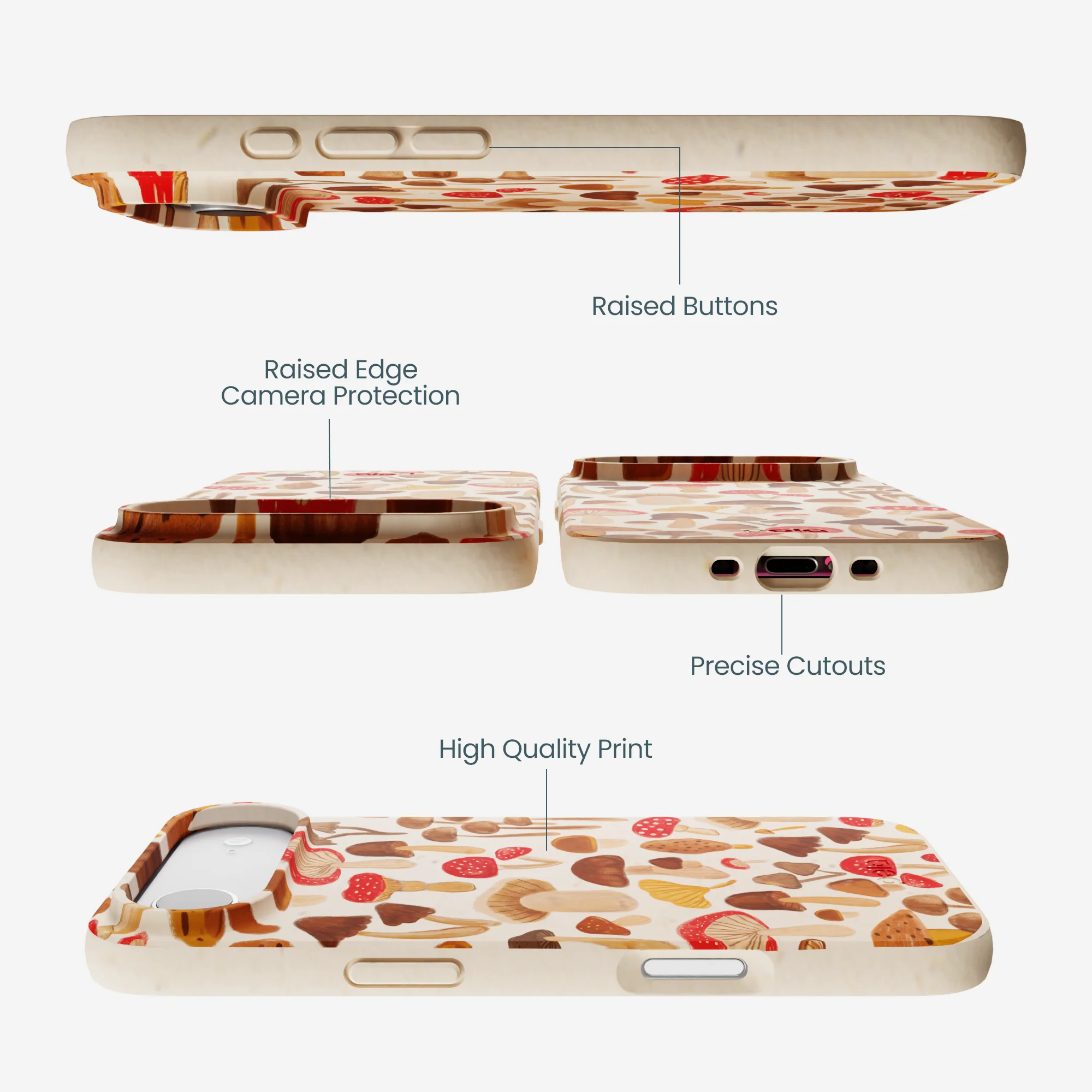 Seashell Shroomy Days iPhone Air Case - Image 3