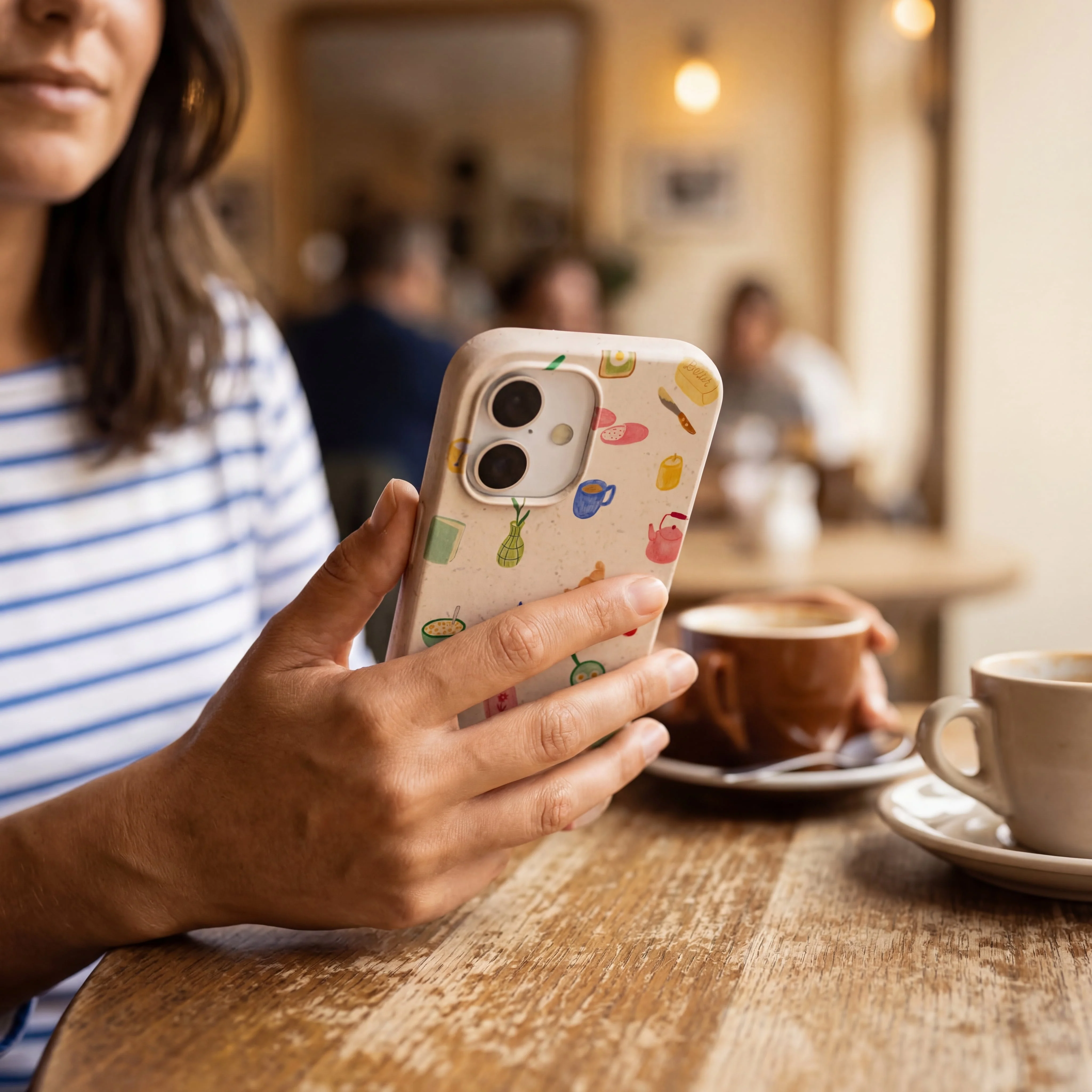 Seashell Slow Mornings iPhone 14 Plus Case - Image 2