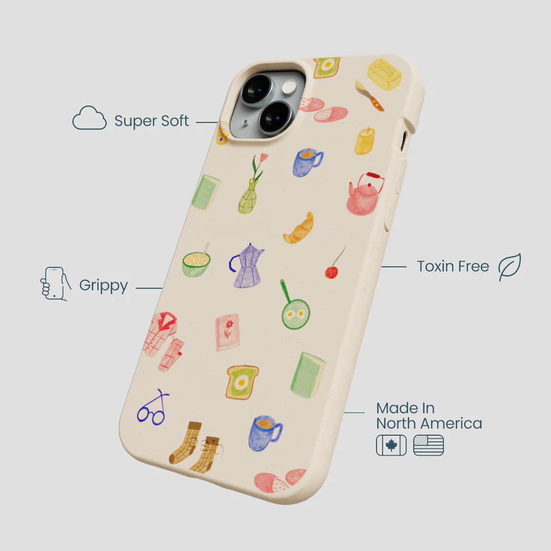 Seashell Slow Mornings iPhone 15 Plus Case - Image 4