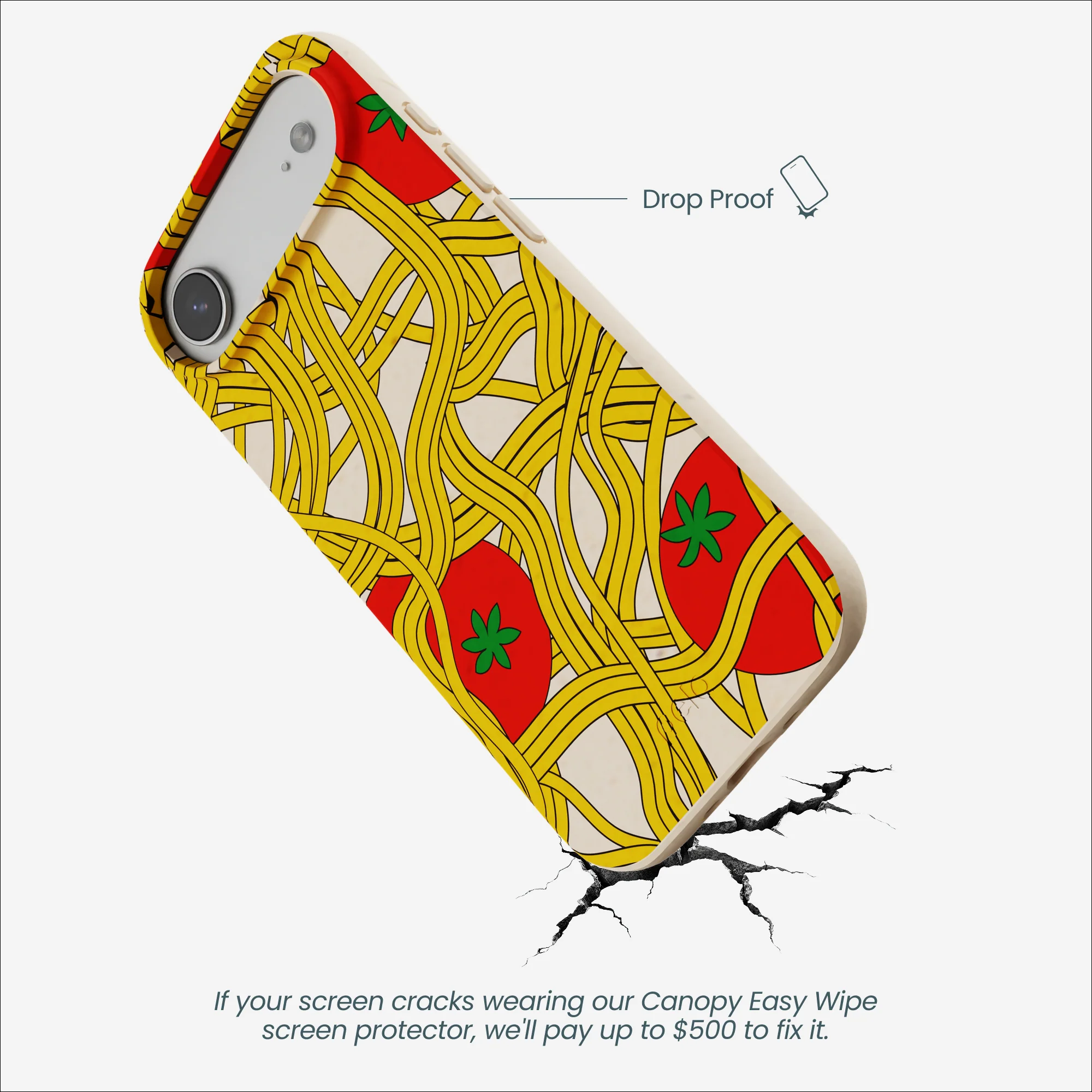 Seashell Spaghetti Splash iPhone Air Case - Image 5