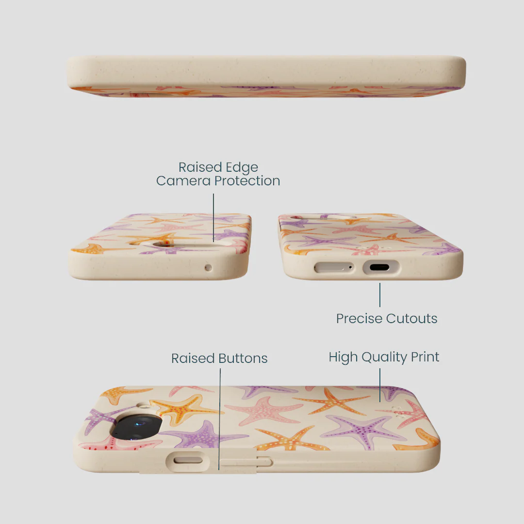 Seashell Starfish Parade Google Pixel 9a Case - Image 3