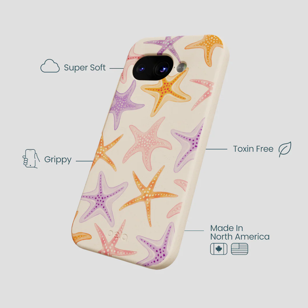 Seashell Starfish Parade Google Pixel 9a Case - Image 4