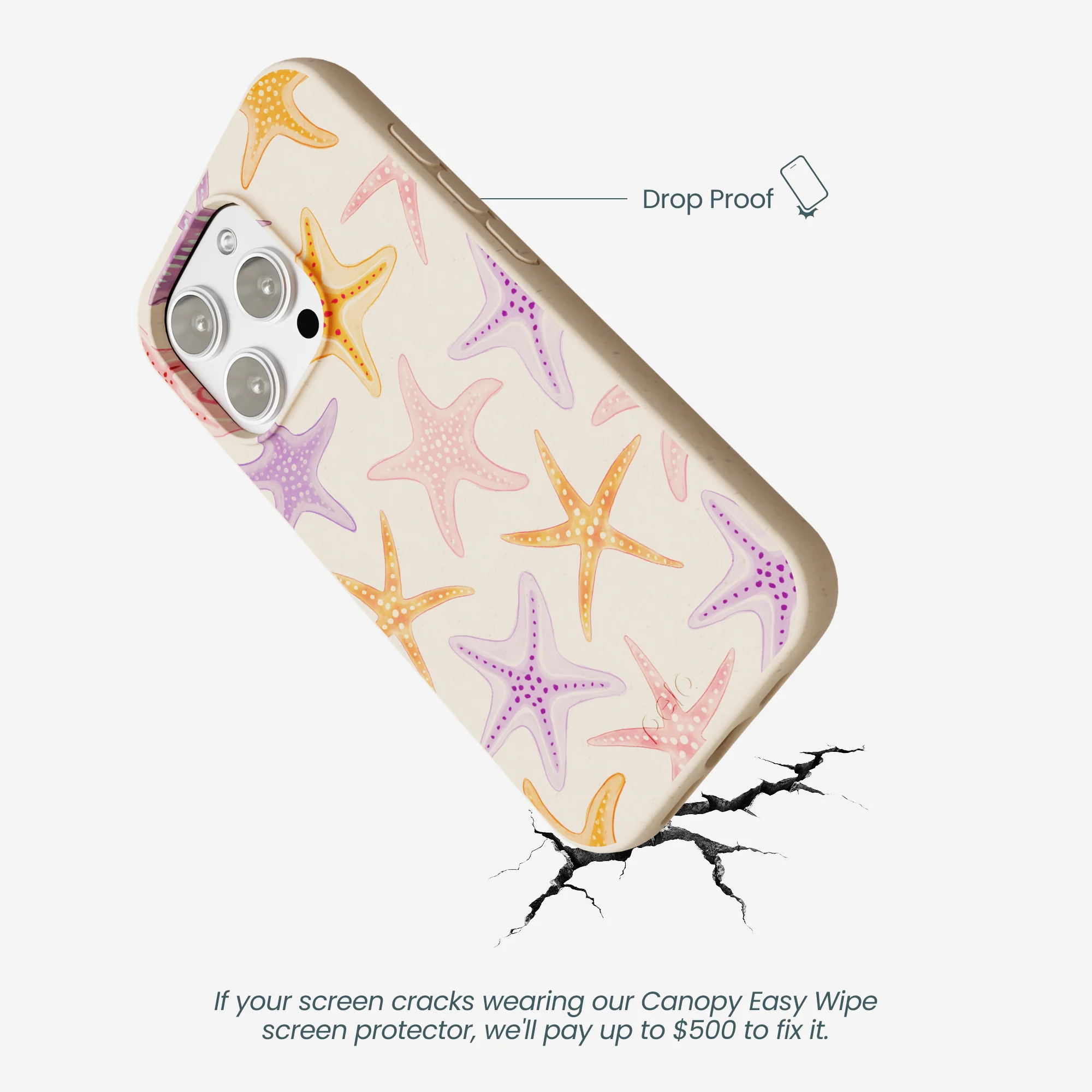 Seashell Starfish Parade iPhone 16 Pro Max Case - Image 5