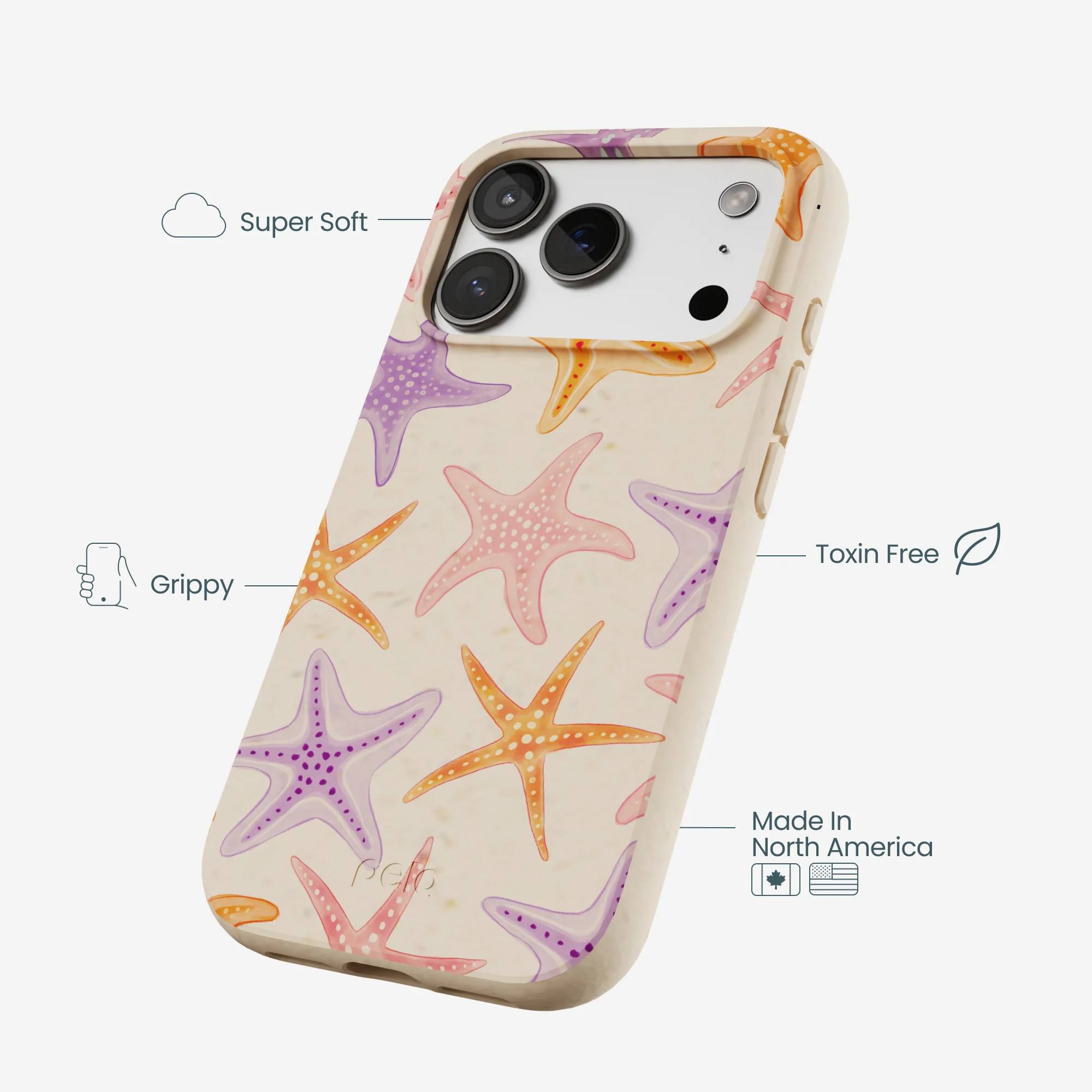 Seashell Starfish Parade iPhone 17 Pro Case - Image 4